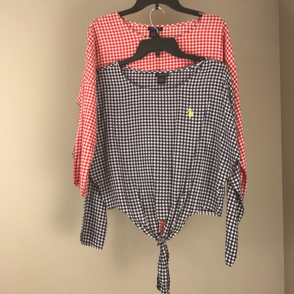 Two pollo assn knotted shirts